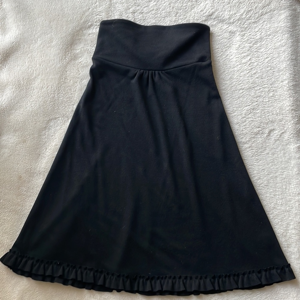 J. Crew Black Strapless Wool Dress - size 2